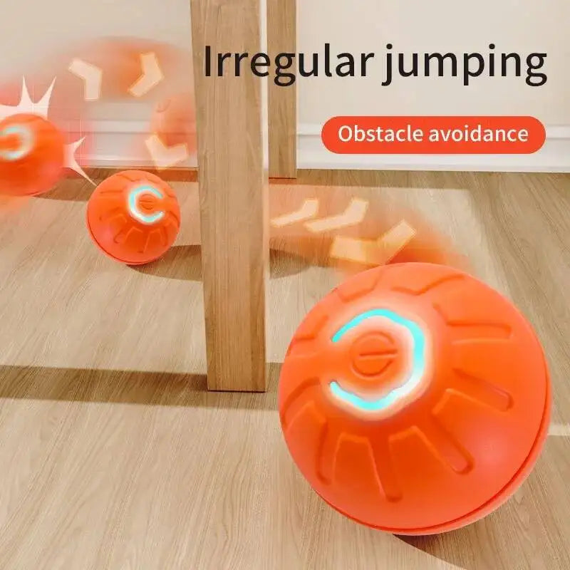 Smart Dog Toy Ball Electronic Interactive Pet Toy Moving Ball USB Automatic Moving Jumping Bouncing