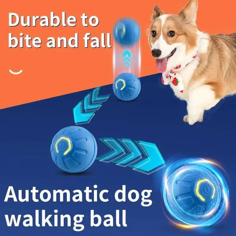 Smart Dog Toy Ball Electronic Interactive Pet Toy Moving Ball USB Automatic Moving Jumping Bouncing